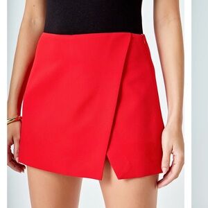 Endless Rose Bright Red Mini Skort